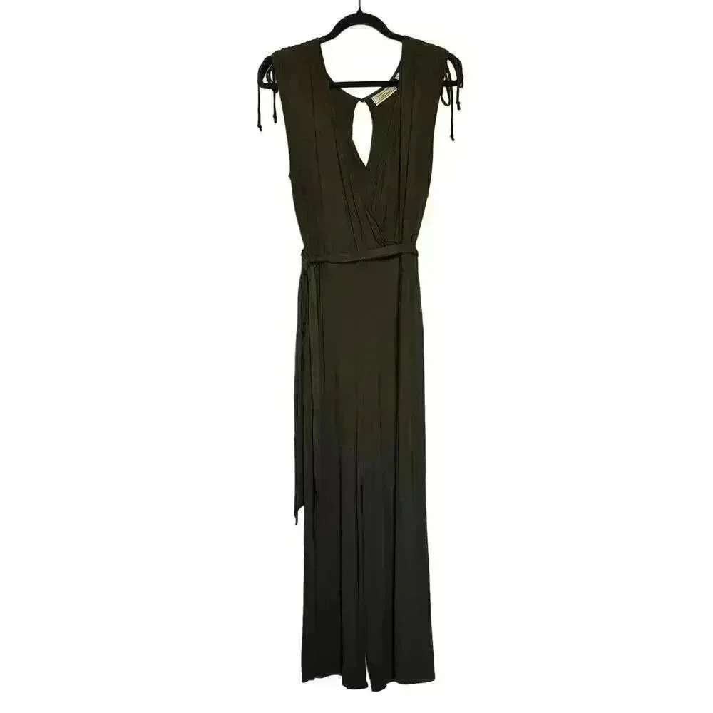 Anthropologie Moulinette Soeurs Alisande Jumpsuit in Moss Green Size SMALL - Picture 4 of 9
